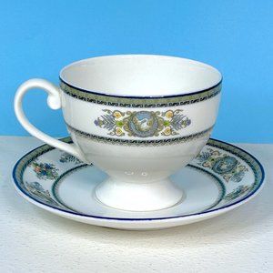 Mikasa Ultima+ Super Strong Fine China‎ HK305 Victorian Crest Cup And Saucer Set